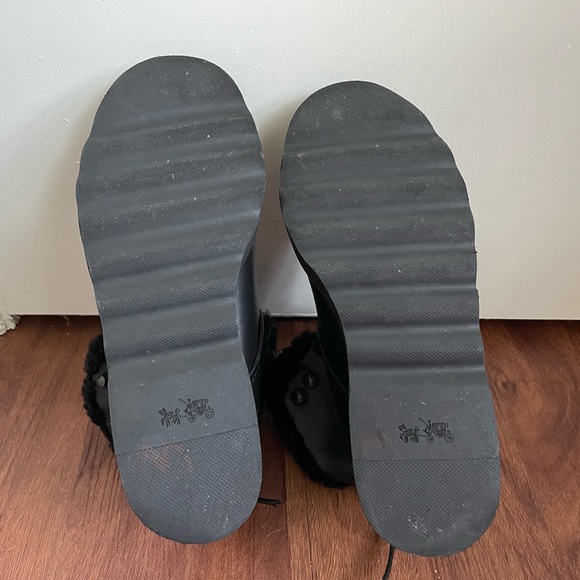 Coach Urban Hiker Shearling Platform Boots - Picture 10 of 14